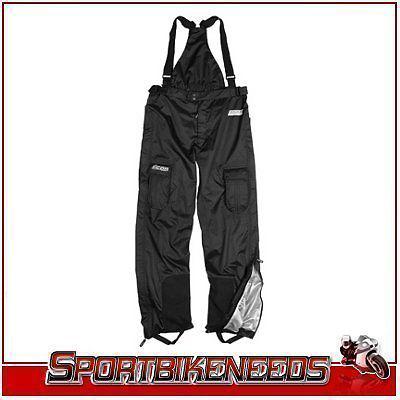 Icon pdx waterproof bibs over pants black small sm