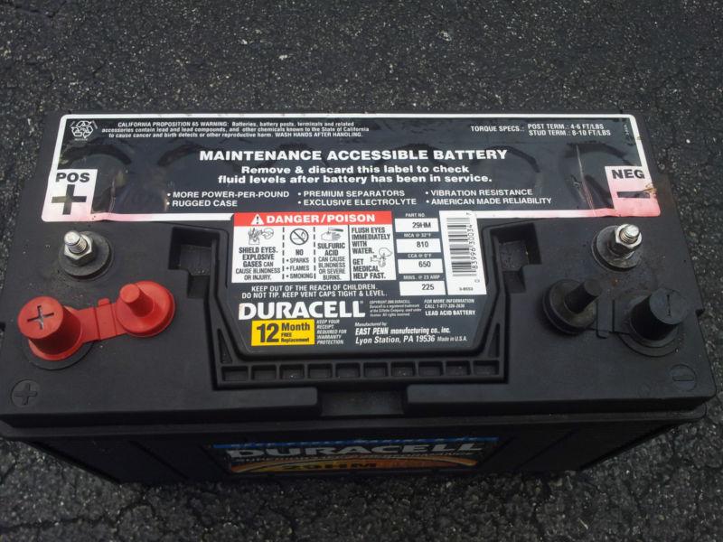 Sell Duracell Deep Cycle Marine & RV Battery Group Size 29HM UNDER