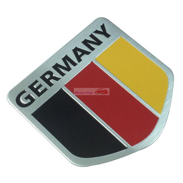 Trunk rear emblems badge sticker decal germany land flag vw bmw audi  peugeot