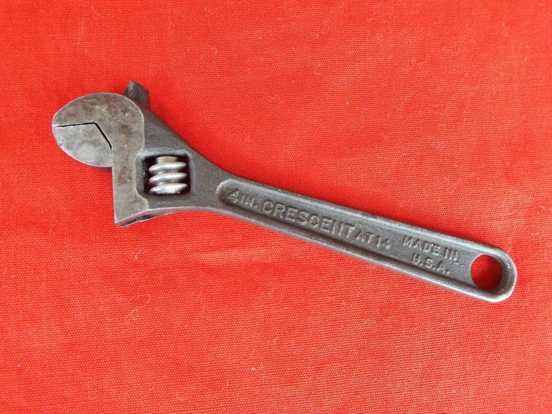 Crescent adjustable wrench 4 in. at14 vintage crescent tool co. jamestown ny.usa