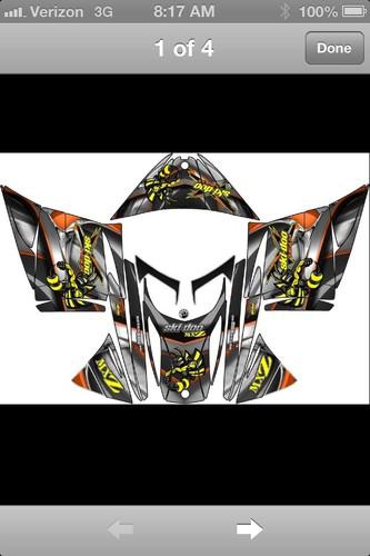 Ski doo wrap kit rev,xp, xr,xs,xm  2003 through 2013 armour
