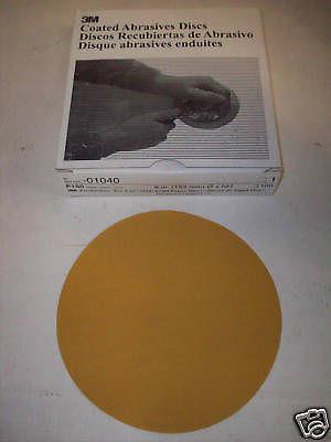 3m # 01040 - gold free cut - 6" discs - p150 grit-100 discs - new