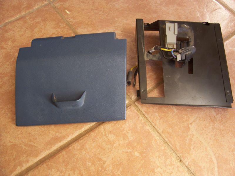 1987-1991  ford truck dashboard ashtray assembly w/ pigtail blue oem 17042