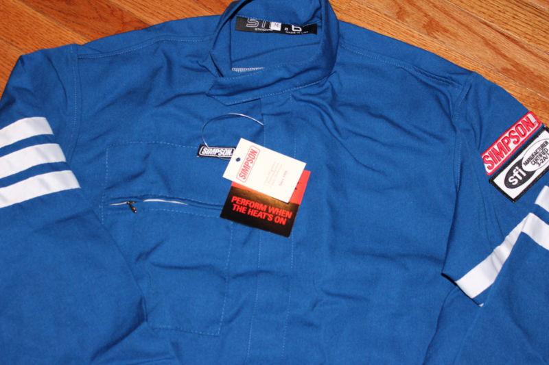New Simpson Blue Single Layer STD.6 Size Medium -- Racing , US $100.00, image 2
