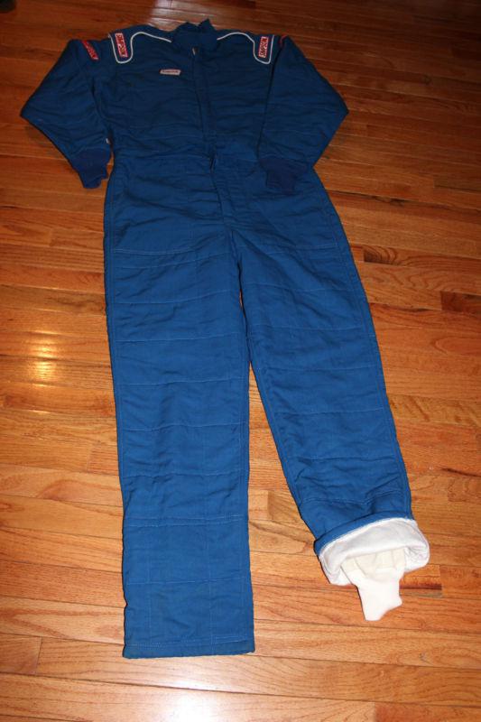 New simpson blue  racing suit size large - dirt track, sprint, arca