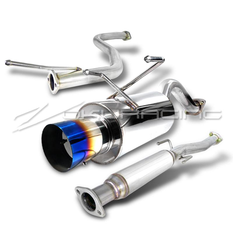 1996-2000 honda civic 3dr hatchback titanium tip muffler catback exhaust
