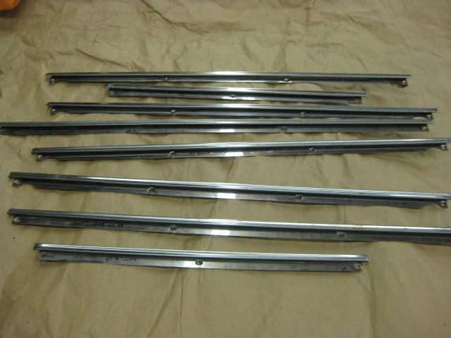 62-63-64-65 nova chevy ii interior door stainless complete set exc wagon 4 door