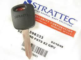 Brand new uncut ford lincoln mercury  h72 4c strattec key free programming