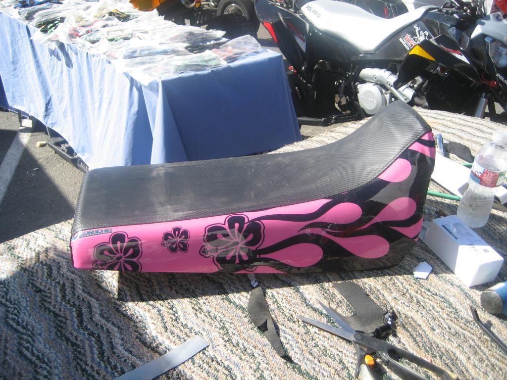 Yamaha blaster hawaiian pink flame motoghg seat cover  #ghg2283scptbk2283