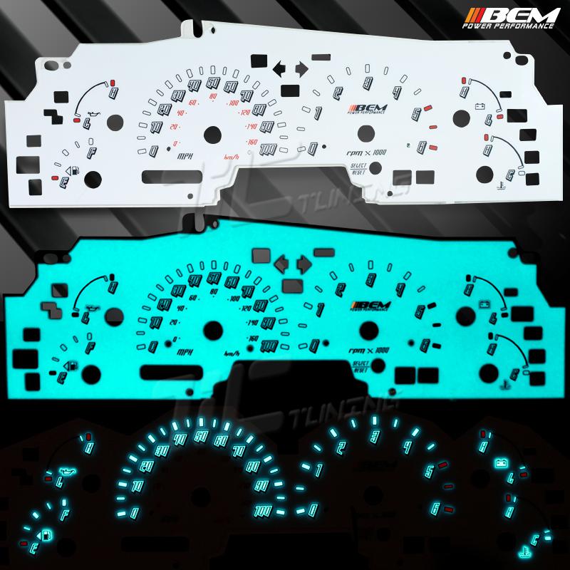 Purchase 9903 FORD F150 PICKUP REVERSE EL GLOW GAUGE KIT WHITE INDIGLO