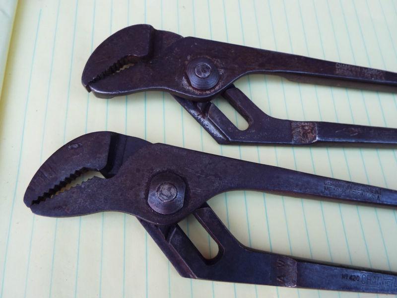 CHANNEL-LOCK Vintage Joint Pliers No. 420 Lot Of 2 Meadville, PA. USA, US $5.99, image 2
