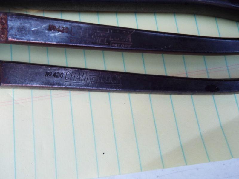 CHANNEL-LOCK Vintage Joint Pliers No. 420 Lot Of 2 Meadville, PA. USA, US $5.99, image 6