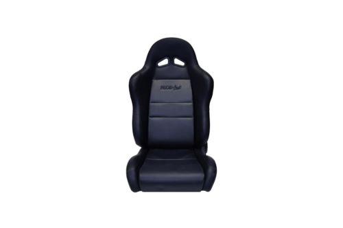 Scat/procar seat sportsman reclining passenger side simulated leather black each