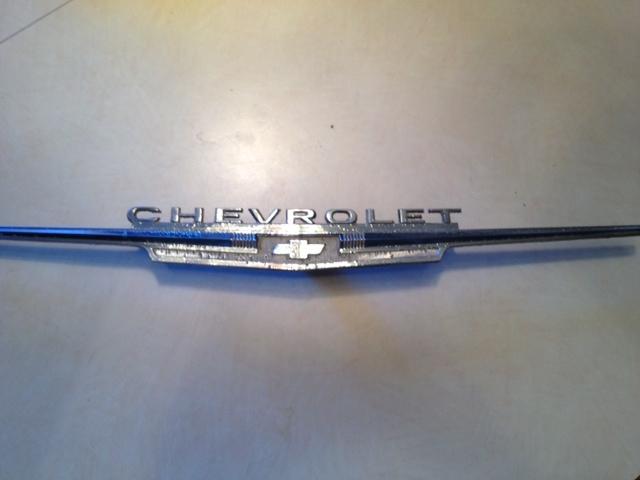 1962 nova chevy ii original hood emblem