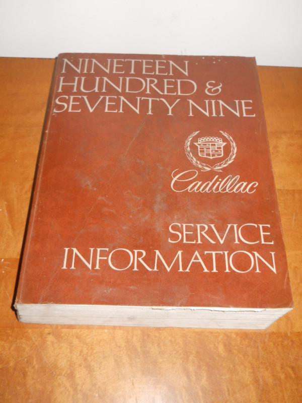1979 cadillac used original cadillac s-1640 service information / shop manual