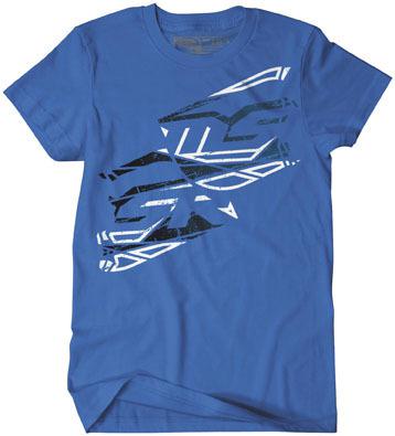 Msr fusion / burst mens medium turq casual lifestyle t-shirt msr tee shirt md