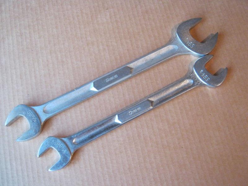 SNAP ON VINTAGE WHITWORTH / BRITISH STANDARD 2 PIECE WRENCH LOT  as used on BSA,, US $85.00, image 1