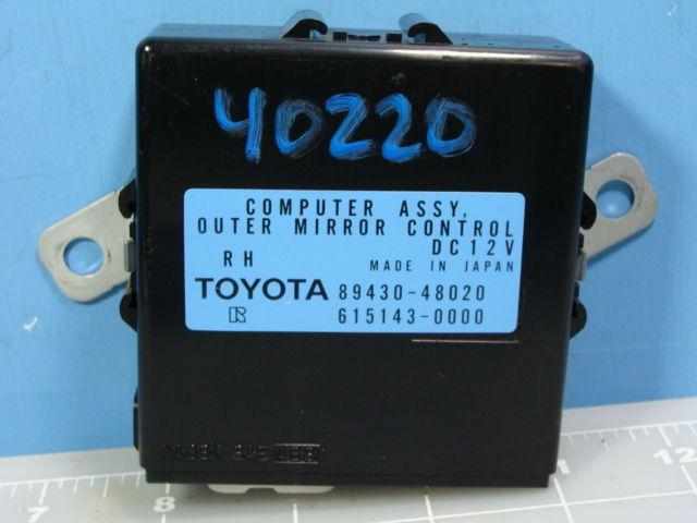 04-09 lexus rx330 rx350 rx400h outer mirror control computer bcu bcm 89430-48020