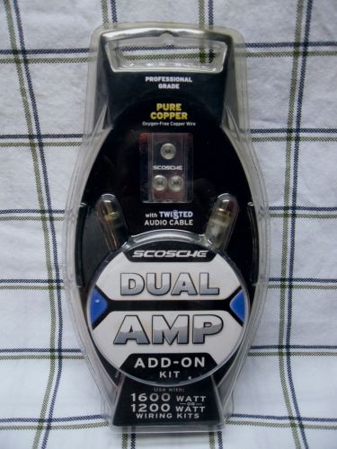 Scosche dual amp add-on kit professional grade 1600 or 1200watt