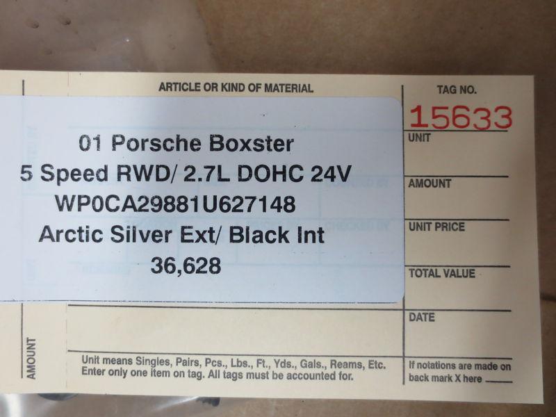 01 Porsche 986 911 BOXSTER Silver REAR BUMPER COVER stock 996.505.411.01 36,628, US $500.00, image 5