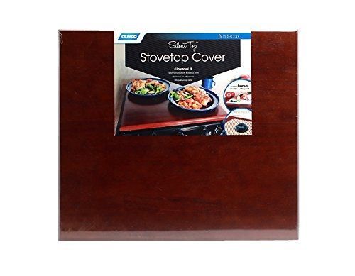 Camco 43526 universal silent top stovetop cover (bordeaux finish)