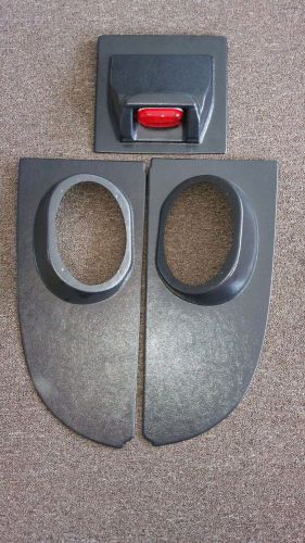 1955 56 57 chevy speaker housing pkg tray rear 3rd brake light hardtop