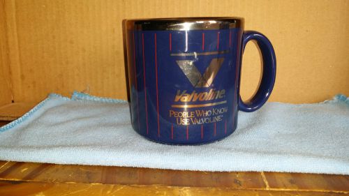 Hard to find valvoline engine oil coffee cup &#034;people who know use valvoline&#034;rare