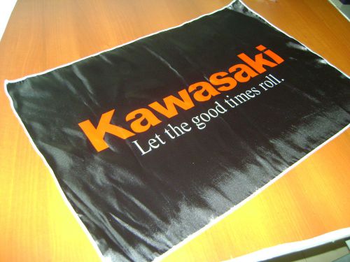 Kawasaki motorcycle flag banner sublimated man cave deco motorcycle bike ninja