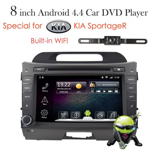 8" android 4.4 dual core car dvd gps navi radio dab bt for kia sportage r 07-14
