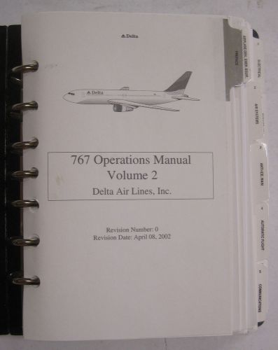 B767 original operations manual volume 2 systems-major airline