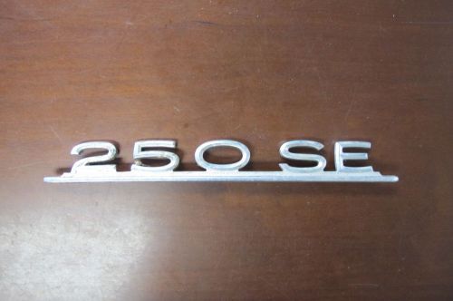 Genuine classic mercedes "250 se" emblem badge trunk chrome
