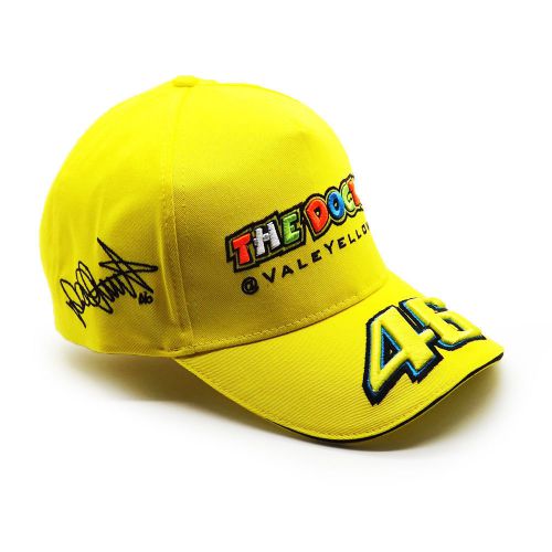 New moto gp valentino rossi vale vr 46 the doctor baseball hat peaked cap yellow
