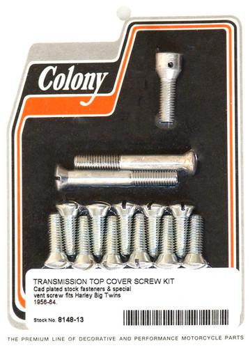 Colony transmission top cover screw kit for 1956-64 harley panhead