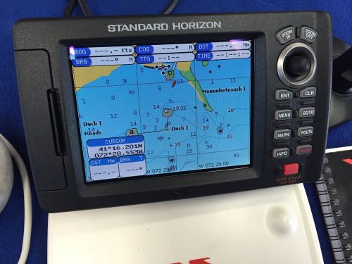 Standard horizon cp180 gps chartplotter system complete with smart antenna