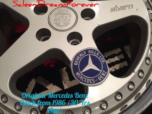 Mercedes benz beverly hills ltd embroidered patch frm 1986 gullwing 300sl