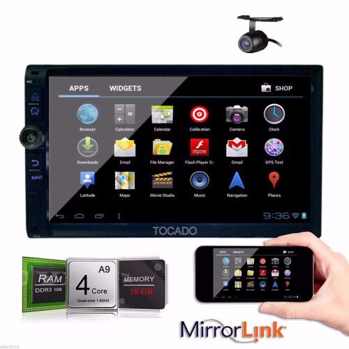 7" double 2din car stereo dvd player navigation wifi 3g bt mirror link+camera