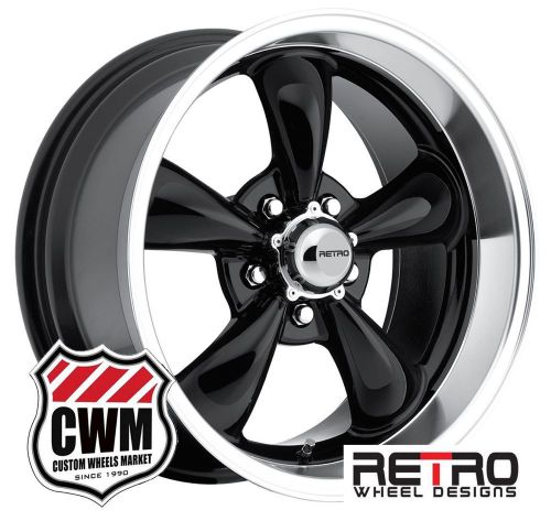 New 17x7&#034; 17x9&#034; ford torino wheels set black torino rims fit torino 68-76