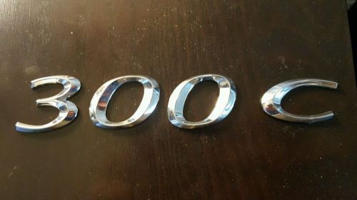 2012 chrysler 300 c chrome lettering rear trunk emblem badge decal oem mopar