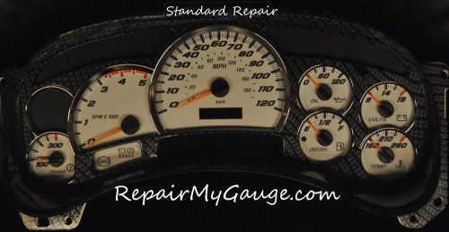 Gmc silverado envoy trailblazer instrument cluster gauge repair