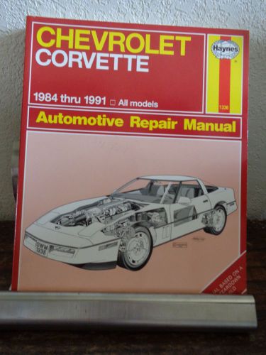 Haynes chevrolet corvette auto repair manual 1984-1991 all models ~ 24041 (1336)