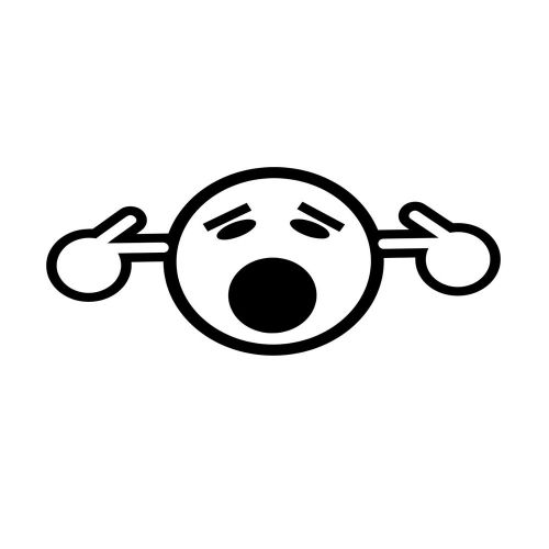 Purchase JDM TOO LOUD EAR PLUG DECAL FUNNY VINYL STICKER BASS CAR AUDIO