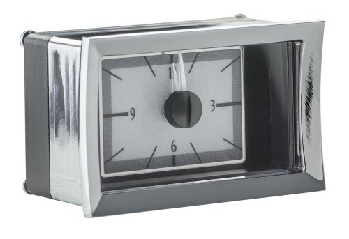 1957 chevy car analog clock gauge silver/white vhx gauges vlc-57c dakota digital