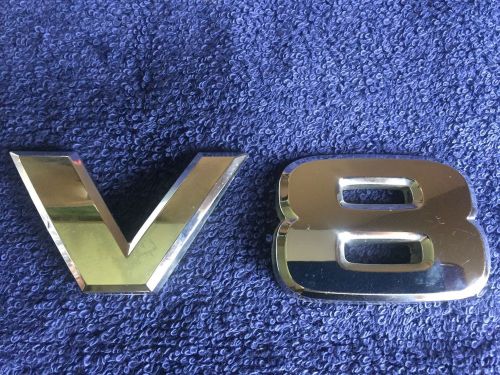 Nissan titan v8 rear side oem emblem 06 07 08 09 10 11 12 13 14 chrome