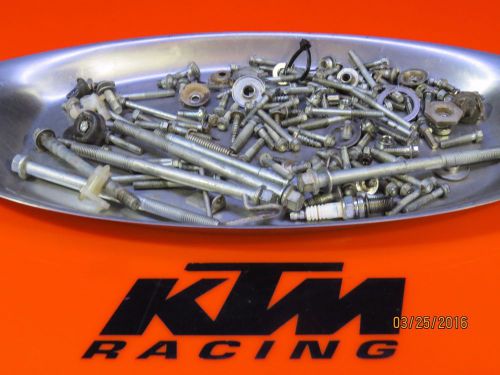 2004 ktm 525mxc hardware lot motor mount cylinder bolt oil filter caps bearings