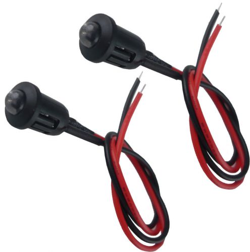 12v red alternating flashing dummy fake car alarm dash mount led light pm