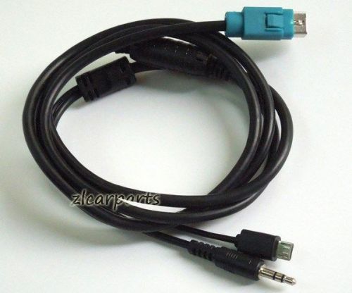 Car android system phone samsung htc charger aux audio cable for alpine kce-236b