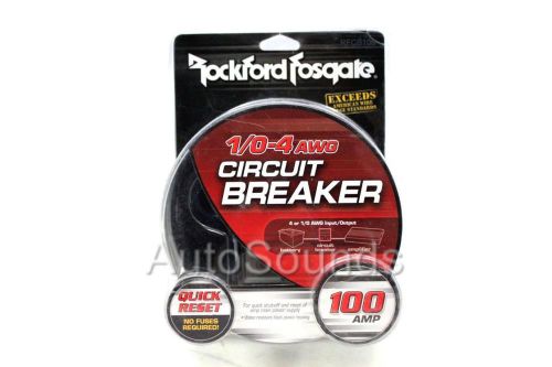 Rockford fosgate rfcb100 100 amp circuit breaker 1/0-4 awg