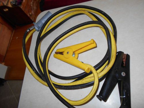 Woods wire booster cable with cole hersee connector 12' copper-clad