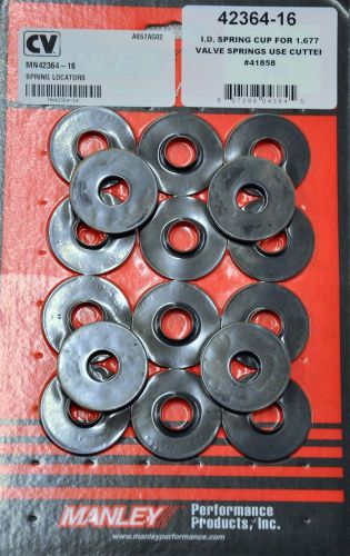 Manley 42364-16 i.d. valve spring locators 1.660" od .570" id .062" thick 16-pk