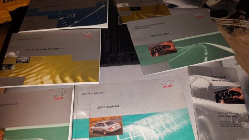 2000 audi a4 owners manual ..